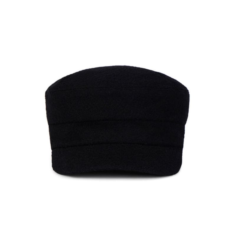 VARZAR VA Square Studded Wool Sailor Cap Black