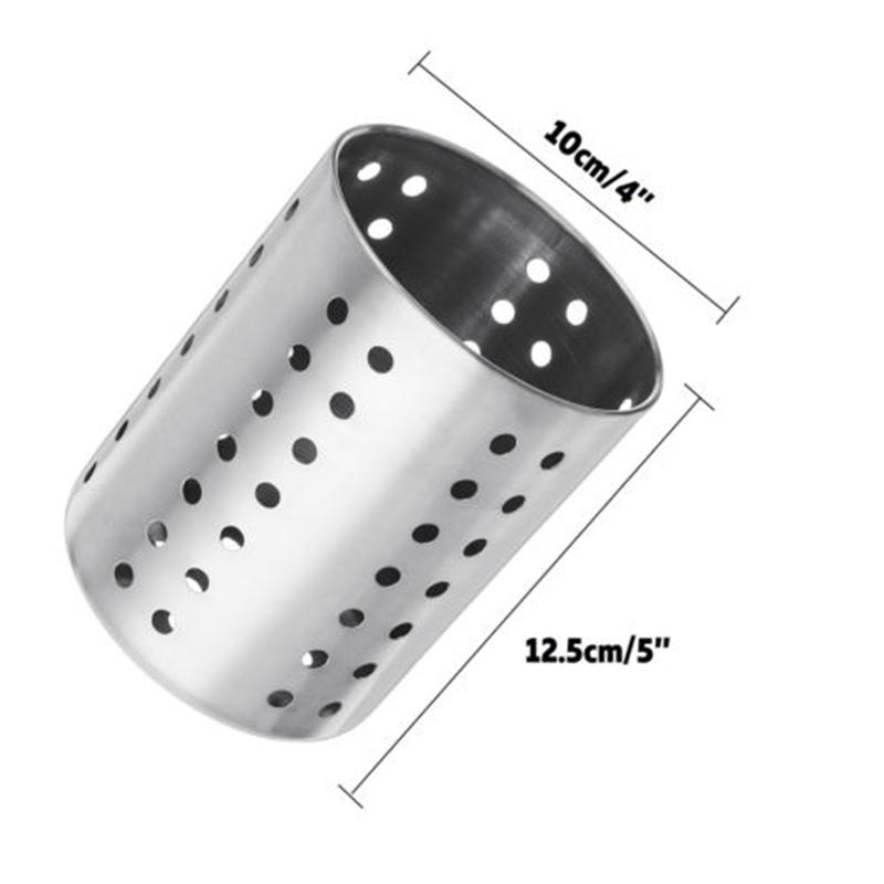 Stainless Steel Cutlery-Holder Drainer Storage Spoon Chopsticks Organizer-Rack