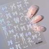 Professional Look Nail Art Stickers 5D Bow Pearl Heart for French Polka Dot Nails