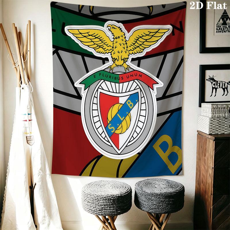 S.L. Benfica  POSTER Wall Hanging Printed Fabric Blanket Decorative Tapestries for Bedroom Living Room Home Decor