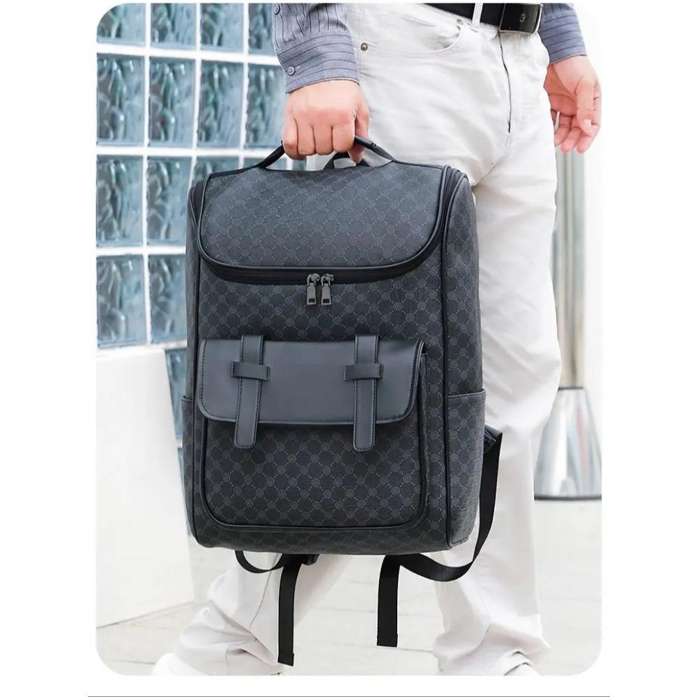 

Рюкзак мужской премиум-класса - Рюкзак для ноутбука большой вместимости, Двухплечевая сумка для поездок на работу и путешествий, Повседневная мужская сумка 15 inches чёрный