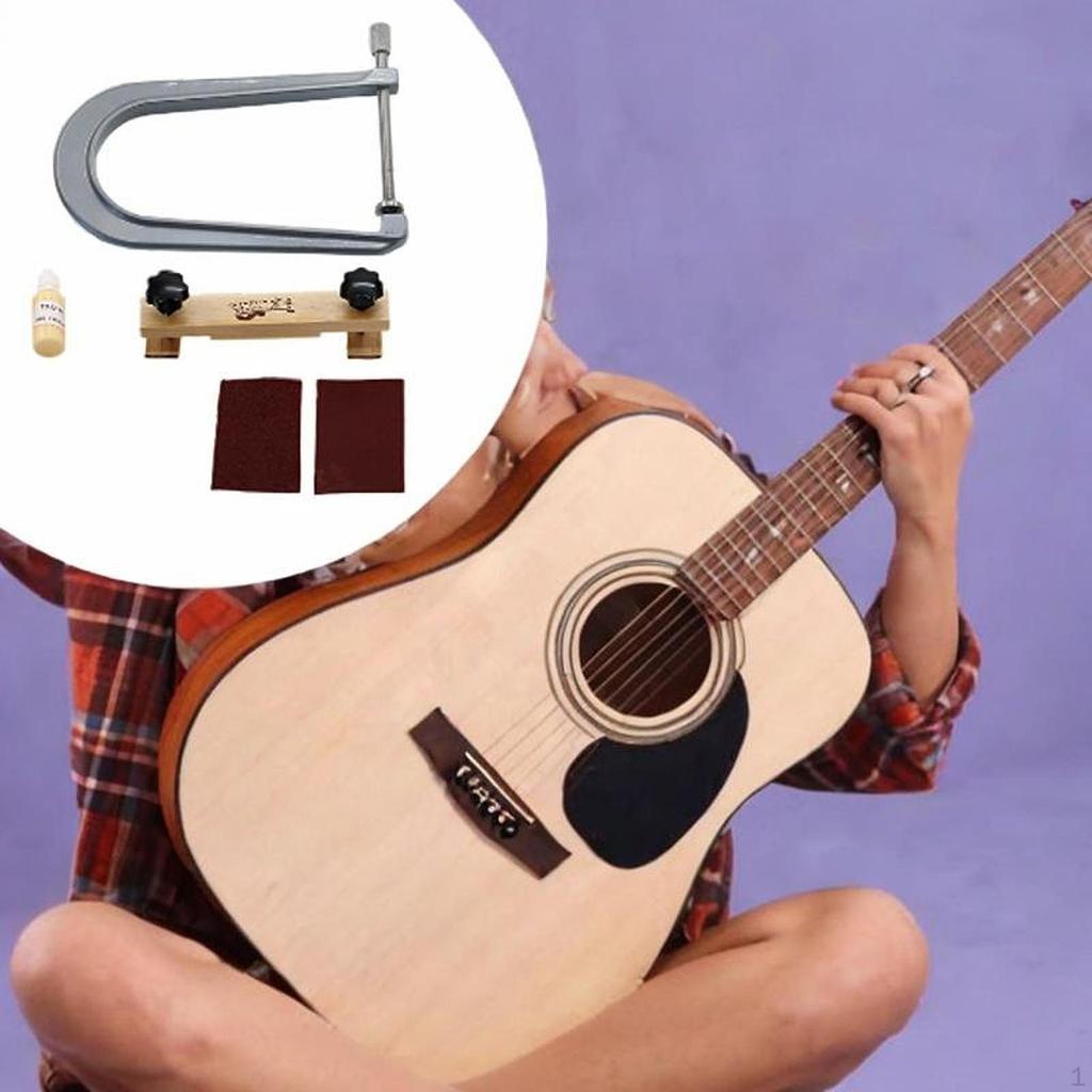 5 Pieces Guitar Bridge Clamp Clip Tools DIY Making Luthier Clipping Tool