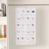 1pc 80 Pockets Jewelry Storage Bag Non-woven Fabric Hanging Women Jewelry Organizer Earrings Necklace Ring Display Holder