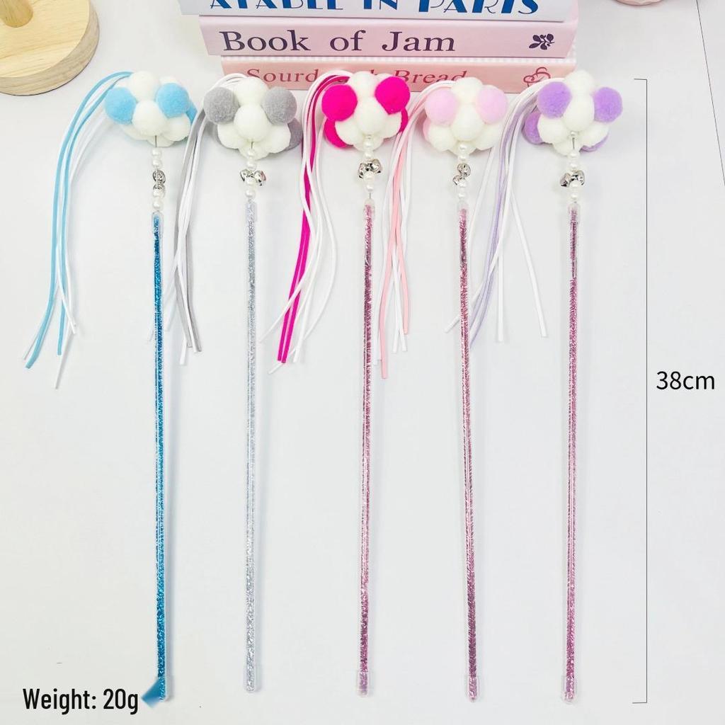 Fairy Cat Teaser Set: Feather Bell Rod Interactive Toy