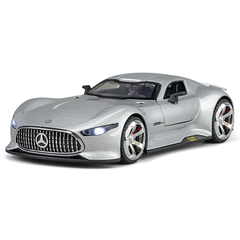 1/32 Scale Benz AMG Vision GT Supercar Alloy Diecast Car Model Sound and Light Classic Hobby Collectibles Gifts for Boyfriend
