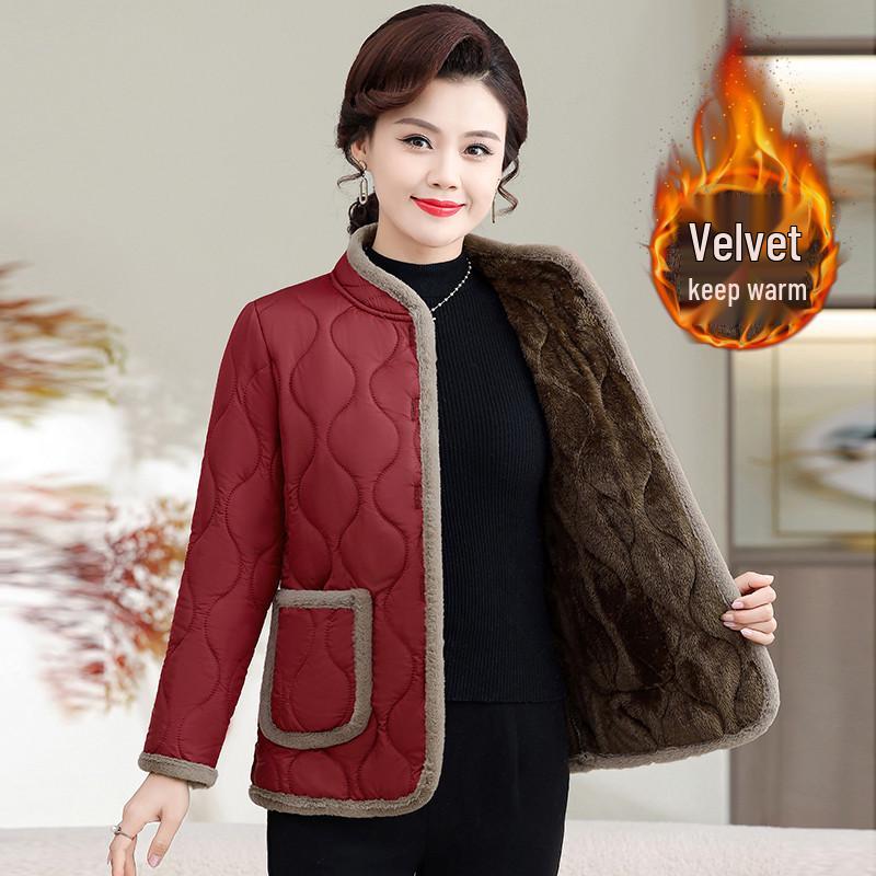 2025 Women's Winter Cotton Jacket: Stylish & Lightweight Outerwear for Middle-Aged and Elderly Mothers