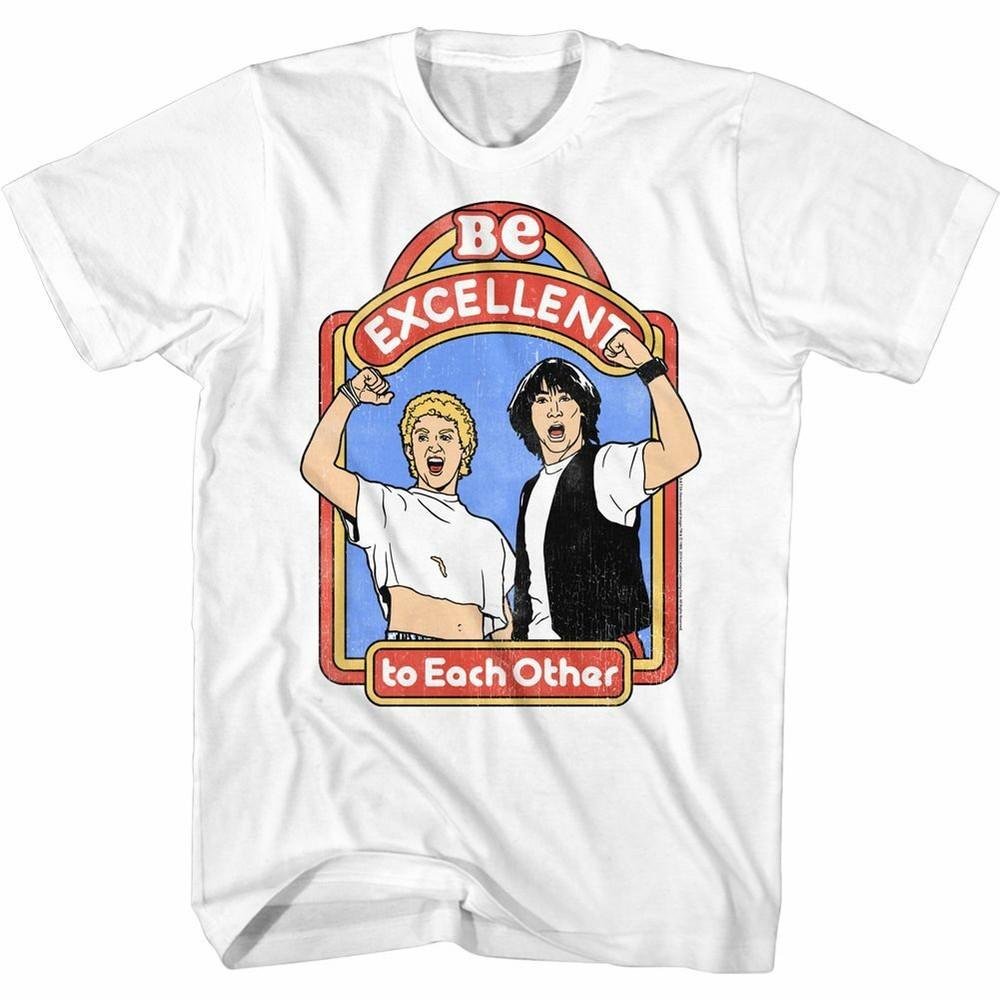 

Bill And Ted Excellent Storybook White Adult T-Shirt M