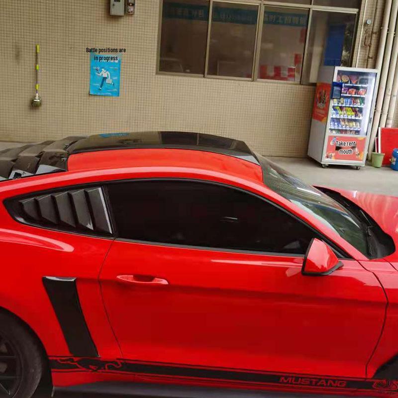 Fits 15-22 Ford Mustang American Models: Modified Roof Decoration Air Vent Spoiler.