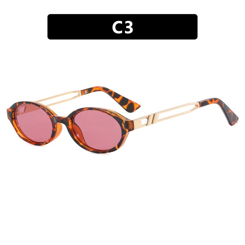 

Retro Oval Small Frame Sunglasses Men S And Women S Circular Designer Brand Outdoor Street Photography Glasses