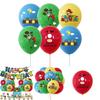 Super Mario Party Geburtstagsdekorationen mit Ballons und Zugfahne