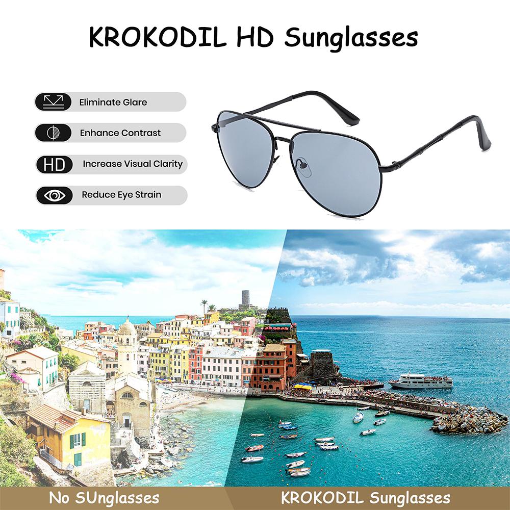 Aviator Sunglasses for Men Women Retro Men's Sunglasses Mirror Lens for Driveing Traveling Fishing Outdoors UV400 Protection