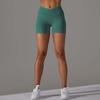 High Elastic Seamless Yoga Shorts: Waist-Slimming, Hip-Lifting, Moisture-Wicking with Crossover Waistband