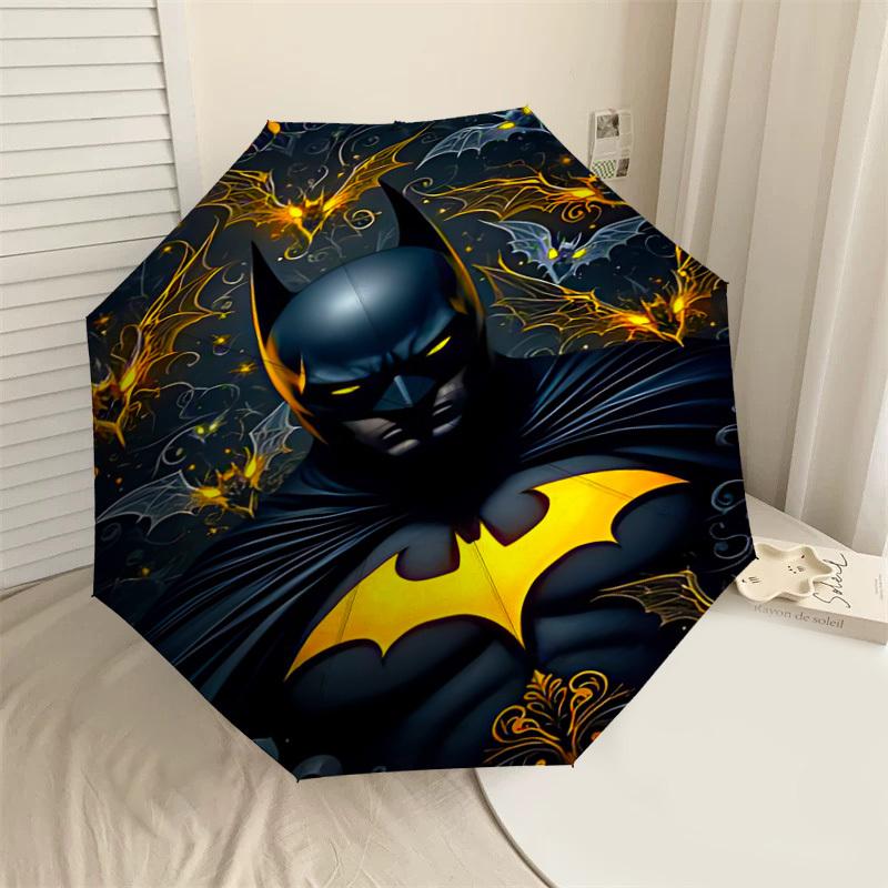 

1PC Warner Batman Bat Automatic Open/Close Umbrella with Windproof, 58-Rib Sturdy Canopy, Durable Ribs1275A