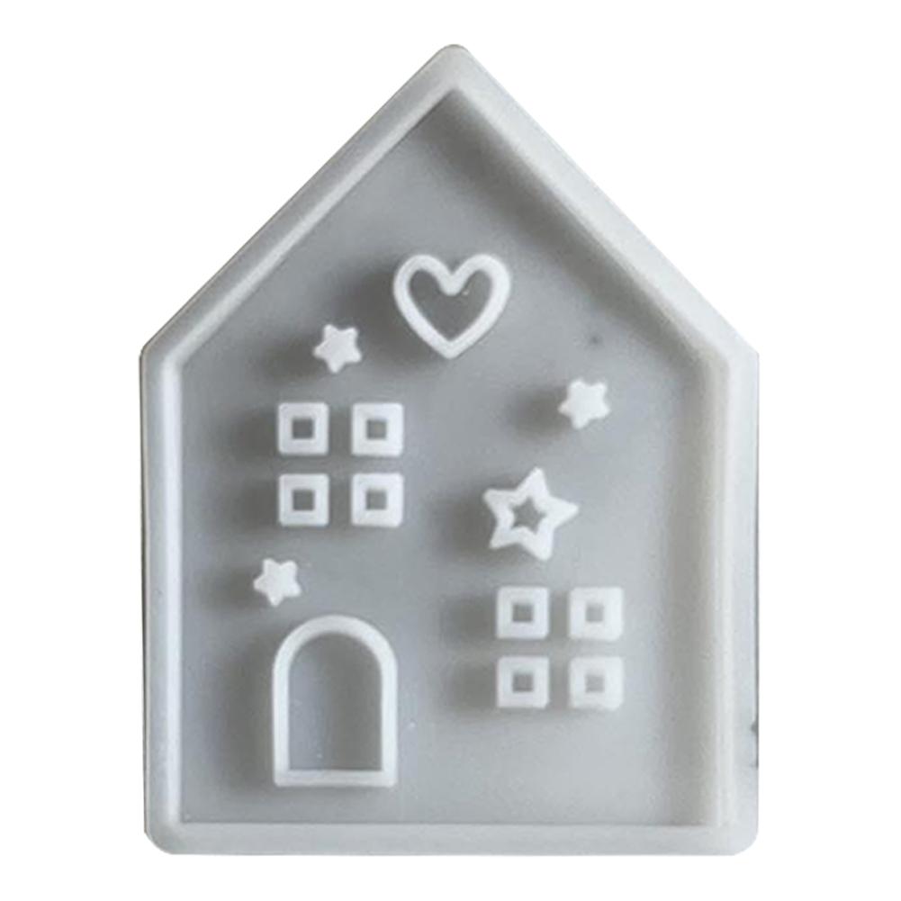 Silicone House 3D Moulds Reusable DIY Handmade House Molds Multifunctional House Shaped Candlestick Mould for Table Decoration