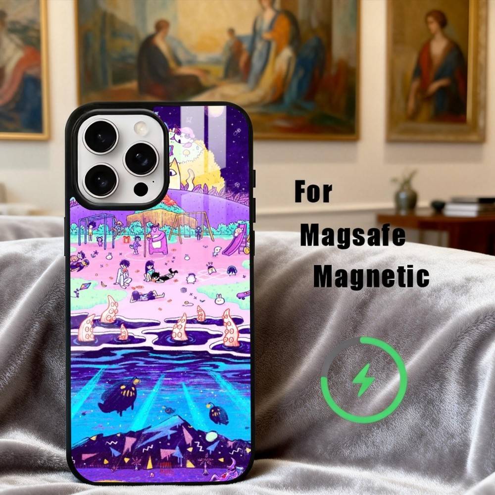 G-Game O-Omori-L Phone Case For iPhone 17,16,15,14,13,12,Plus,Pro,Max for Magsafe Magnetic Wireless Charging