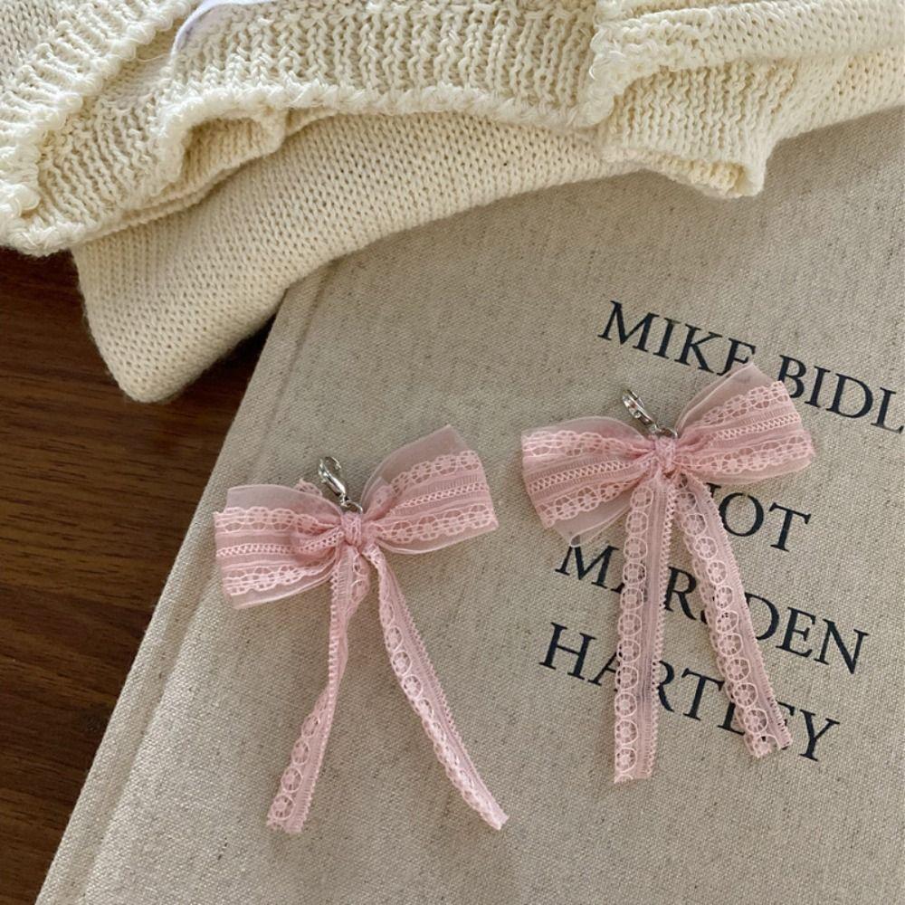 

Knitted Bow Shoelaces Clips Buckle Bowknot Lace Shoe Buckle Sneakers Shoe Accessories Bag Pendant Green-Style A