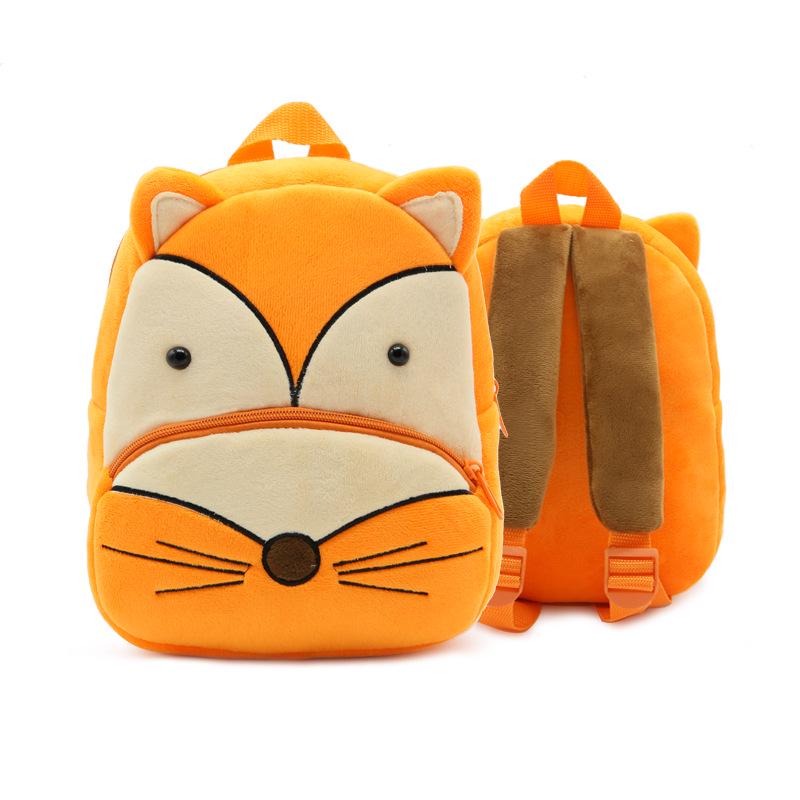 Cute Children School Bags 3D Cartoon Animal Plush Kids Backpack Kindergarten Boys Girls Schoolbags Mini Small Backpack