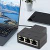 3'Ü 1 ARADA 100Mbps Ethernet Ayırıcı Adaptör RJ45 Kablo LAN Ağ İnternet