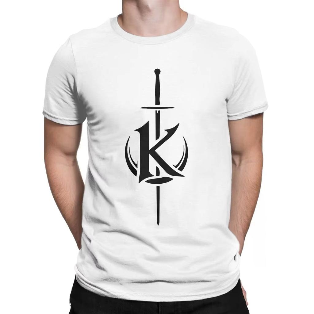 2025 heavyweight Informal Mens Kaamelott King Arthur Logo T Shirts 100 Cotton Tops Funny Classic Short Sleeve O Neck Tee Party