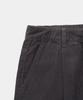 EXCONTAINER One-Pleat Wide Corduroy Pants (Charcoal)