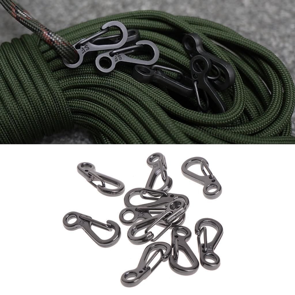 10 PCS Outdoor Camping Clip Backpack Clasps Alloy Mini SF Carabiners Keychain Hang Buckle Hook Multi Tool Spring Hook
