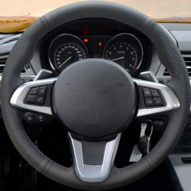 Benutzerdefinierte Auto Lenkrad Geflecht Abdeckung Nicht-slip 100% Fit Für BMW Z4 E89 2009 2010-2016 Auto innen Zubehör Lenkung