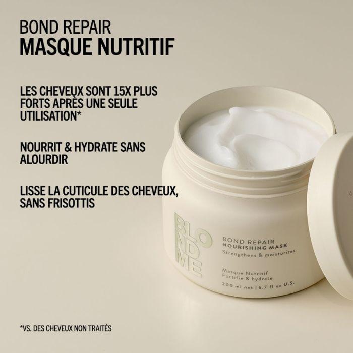 Masque Capillaire - Schwarzkopf - BlondMe - 200ml - Nourrissant - Cheveux Blonds