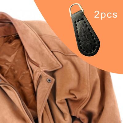 2 kusy taháčky na zip Stahováky PU kůže pro opravu Stahovací pásky Díly Úchytky Kabelky