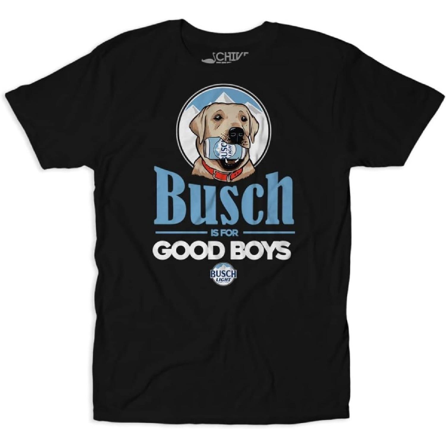 

theCHIVE Busch is for Good Boys Labrador Retriever Hunting Dog T-Shirt XXXXXL чорний