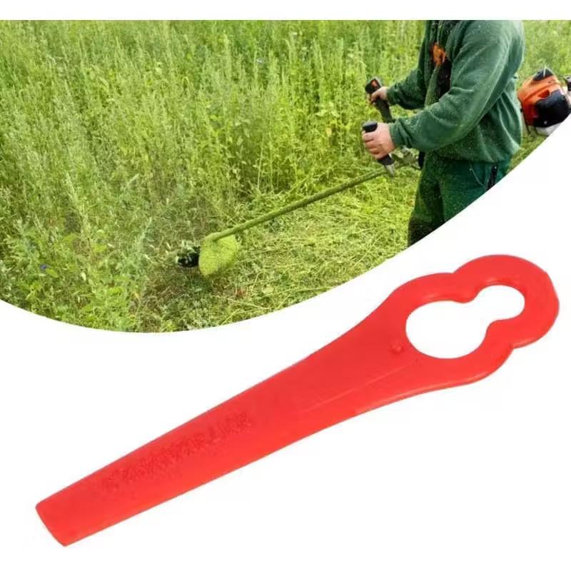 100pcs Plastic Cutter Blades For Electric Cordless Grass Trimmer Strimmer Tool Grass Trimmer Blades Replacement Garden Tool