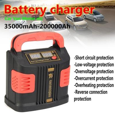 Chargeur de batterie de voiture 350 W, réparation par impulsions, entièrement automatique, intelligent, 220 V, 12/24 V