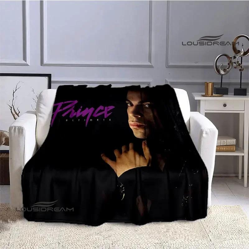 Singer Prince Purple Rain printied blanket warm beautiful flannel soft and comfortable blanket home travel blanket birthday gift