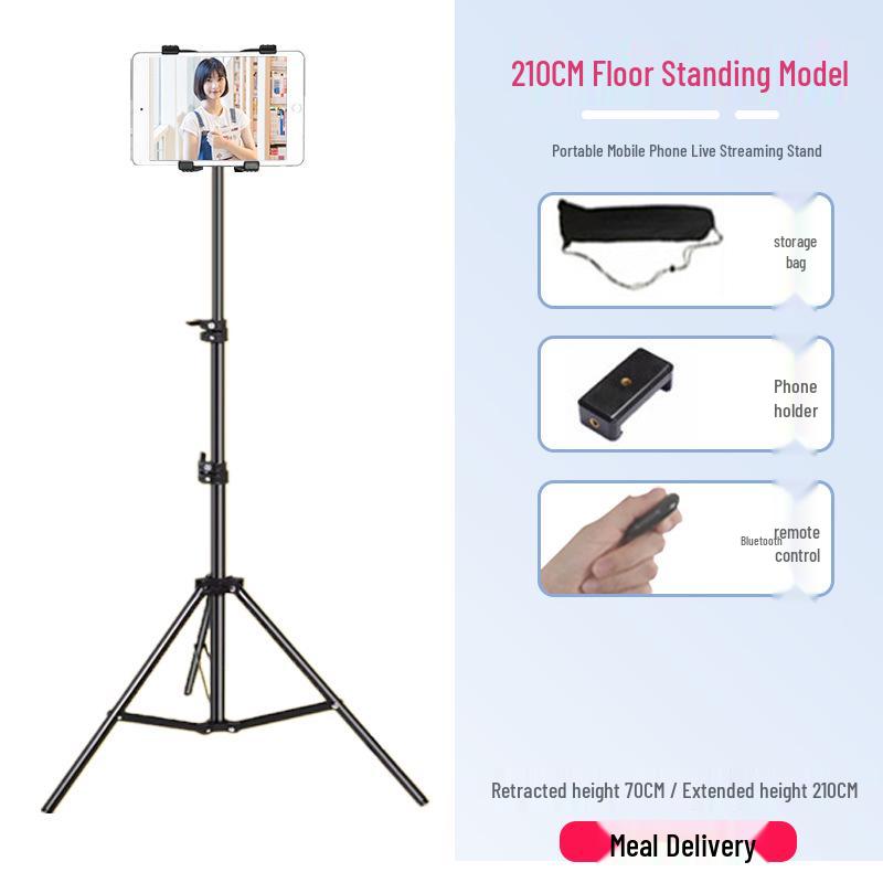 Live Broadcast Selfie Tripod with Fill Light for Multi-Camera Shooting & Singing