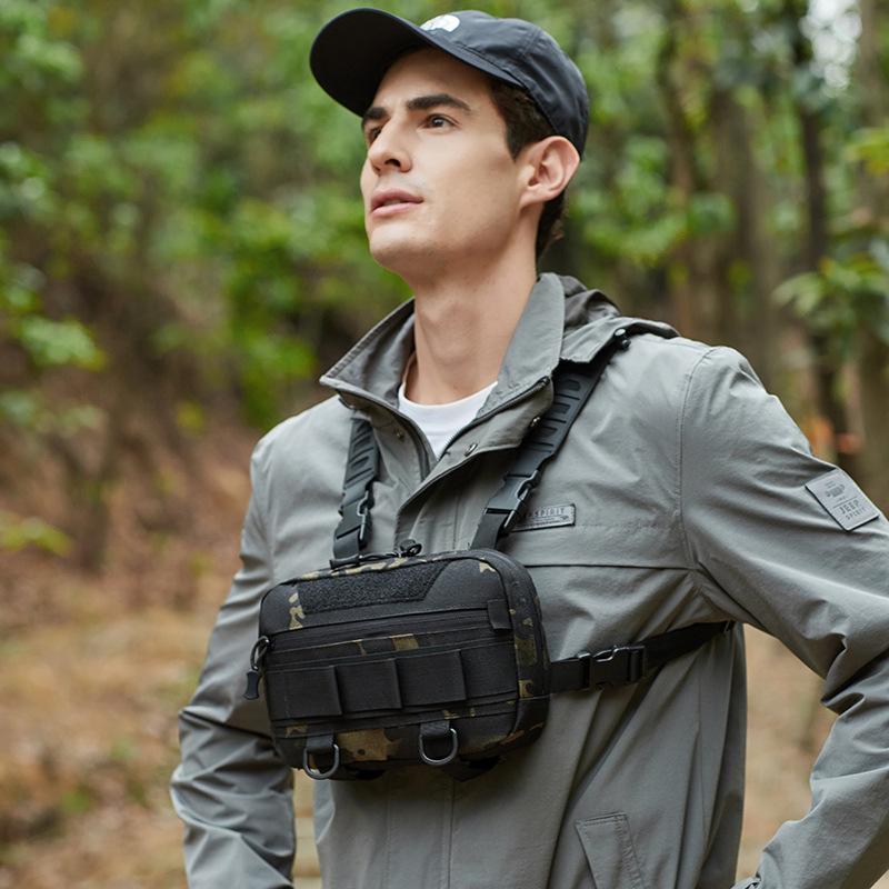 Backpack, Double-shoulder Men's and Women's Lightweight Outdoor Bag, Sports Multi-functional Tool Kit, Camping Chest Bag