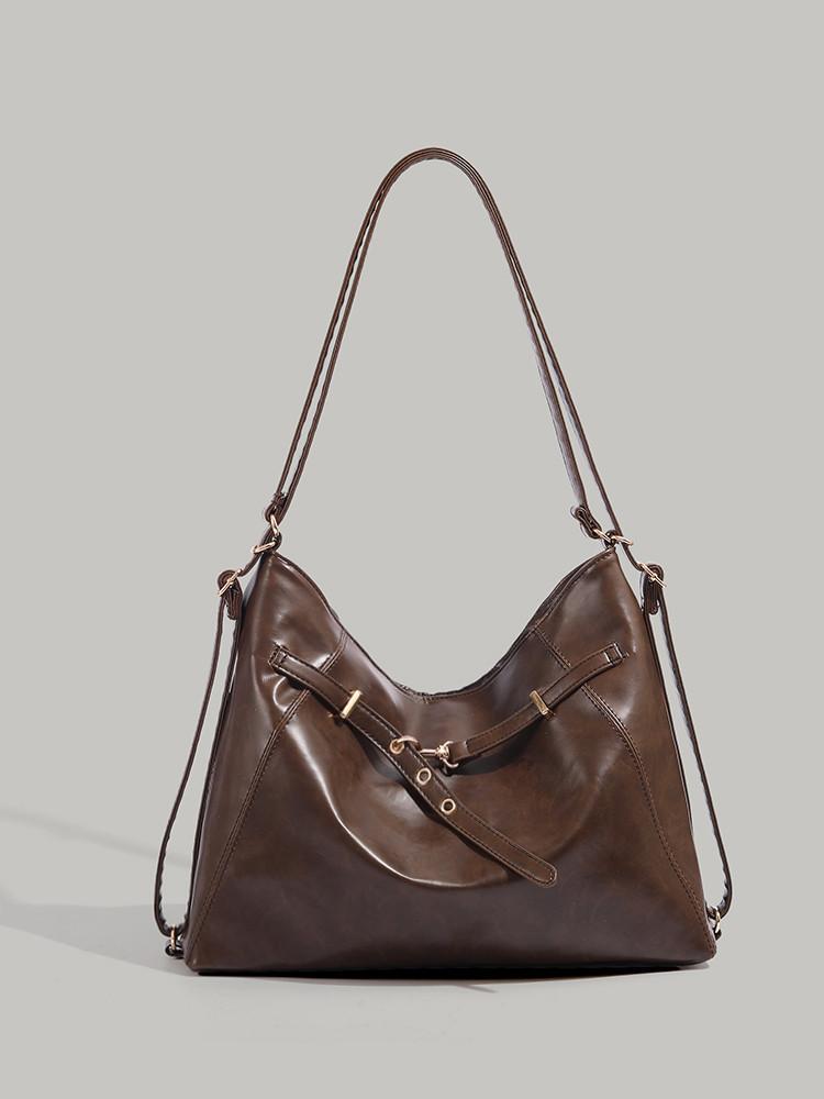 

Maillard retro single shoulder oblique span bag women s autumn and winter 2025 new trendy fashion tote bag, one pack of three-purpose small backpack