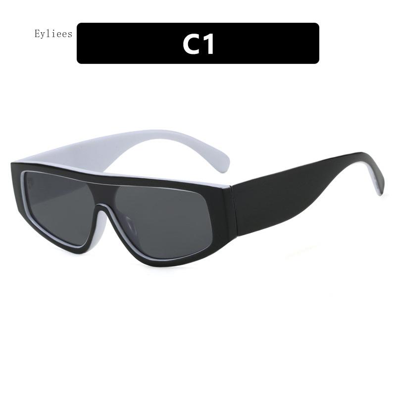 Retro Fashion Punk Cat Eye Sunglasses Women  Cool Luxury Brand Plastic Unisex Sun Glasses Black White Designer Shades Uv400