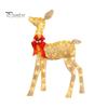 Prismatic Reindeer Figures for Christmas Acrylic Light, 2D Glowing Ornament with LED String Light-up Holiday Decorations Home Garden, Festive