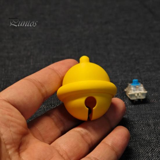 3D Printed Bell Clicker Fidget Clicker, Mini Shape Finger Anxiety Stress Relieving Pendant Relief Push Toy, Gift for Students Office Workers PLA Toy