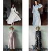 Polyester Spliced Long Dress With Sparkling Rhinestones For Elegant Evening Wear