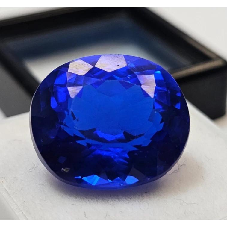 18-19 Ct Natural Blue Sapphire Oval Cut Fabulous Certified Loose Gemstone