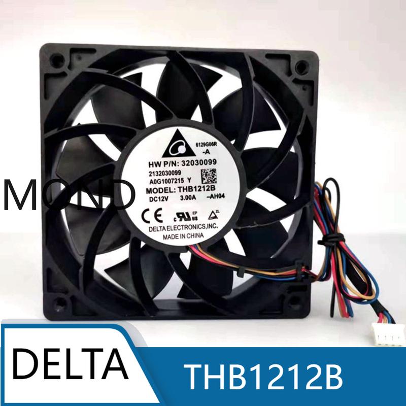 Delta THB1212B 12025 12V 12CM High Air Volume High-speed Violent Cooling Fan Original 2-wire A1
