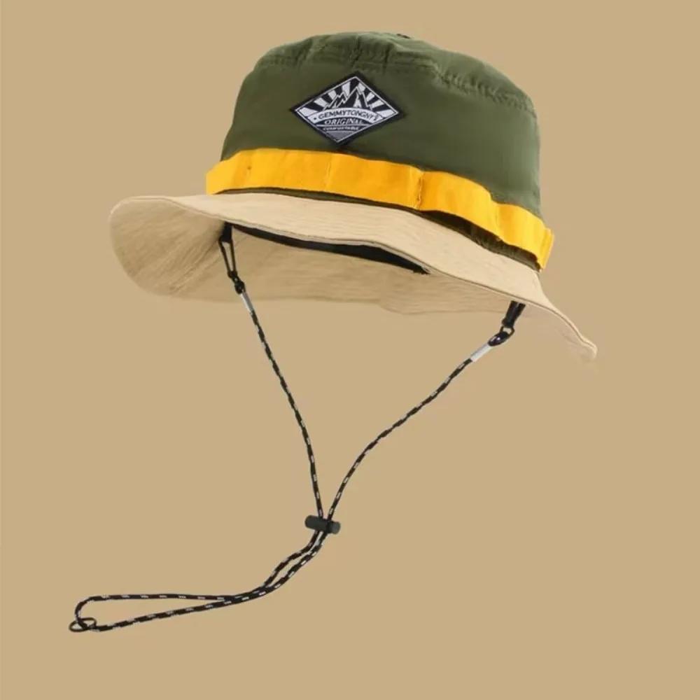 

Leisure Vacation Fisherman Hat Japanese Quick-drying Basin Hat Packable Hat Summer Sun Hanging Bag Adjustable Visor Hat One Size армия зеленый