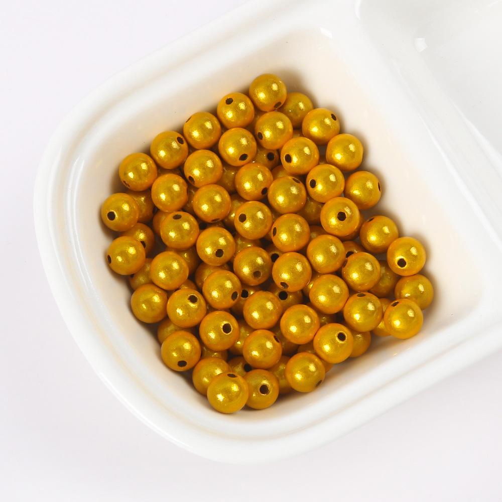 Color Dream Reflective Laser Acrylic Round Beads Diy Bracelet Necklace Accessories Handmade Jewelry Materials