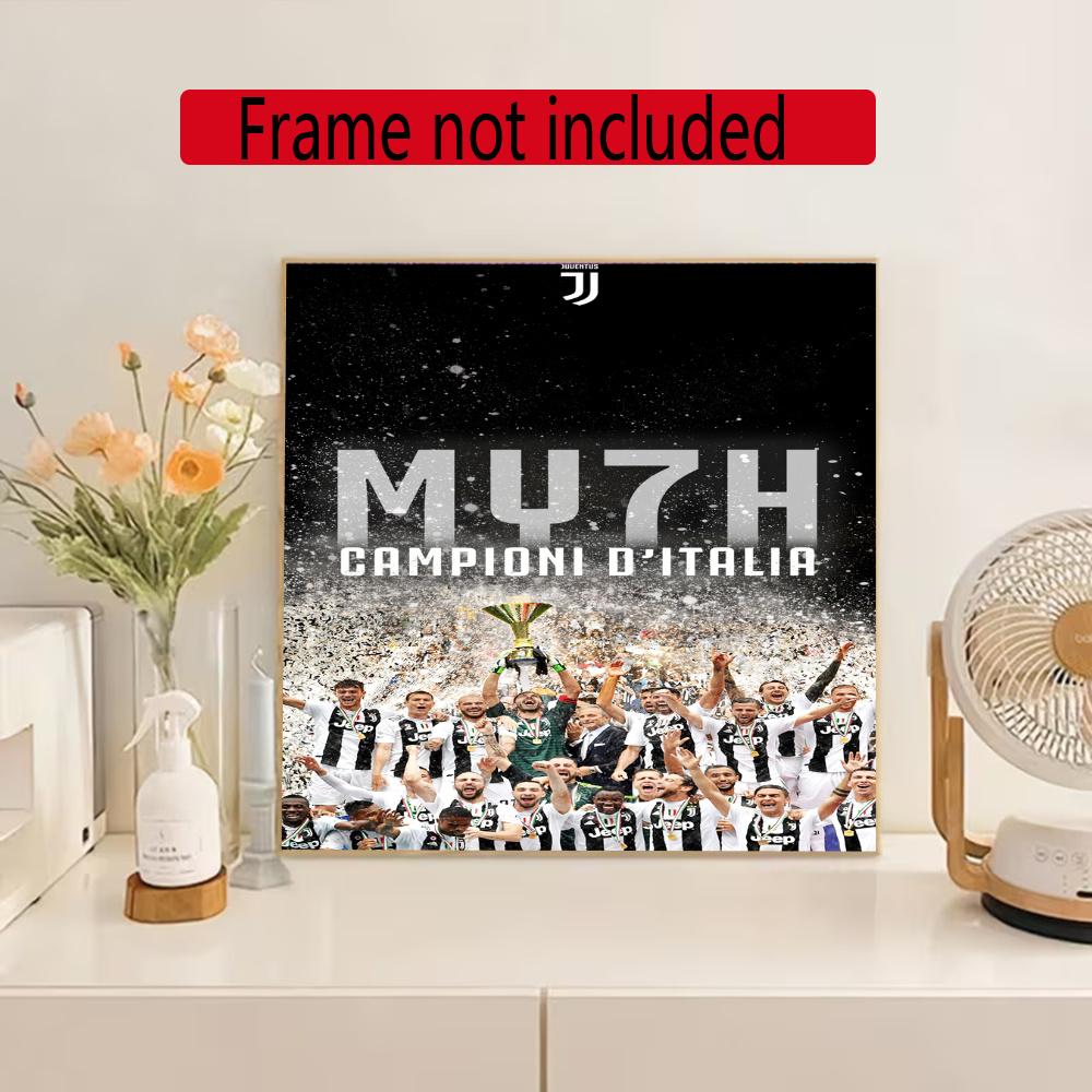 Juventus 5D Diy Diamond Paintings Mosaic Wall Round Diamond Art Painting Kits Embroidery Crystal Accessories Frameless