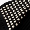 S Home High-end French Elegant Lady Black Lapel Short Sleeve Single-breasted Hot Diamond Skinny Long Knitted Dress