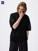 Uniqlo Gu Washable Boucl Knit Shirt Short Sleeve