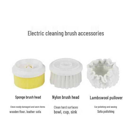 Handheld Multifunctional Electric Cleaning Brush for Floors, Tiles, Bathtubs, Dishes, Pots, & Shoes