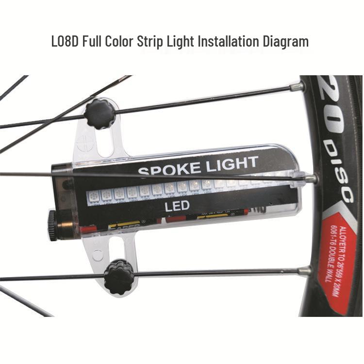 32-Licht Bunte Fahrradspeichen- & Rücklichter für Kinder-Nachtfahrten auf Mountainbikes oder Fixies