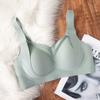 Women Japanese Style Seamless Wireless Soft Support Push Up Gathering Bra