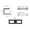 3pcs Black Under Desk Shelf Space Saving Under Desk Device Holder Laptop Mount  Desks Organization